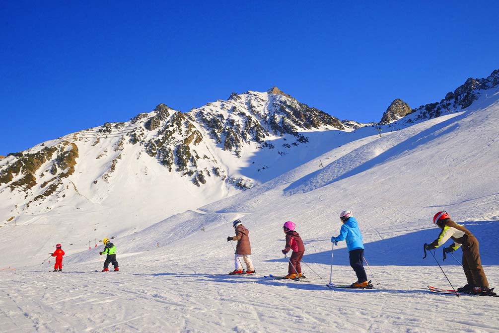 location vacances la mongie azureva hiver cours esf enfants ski